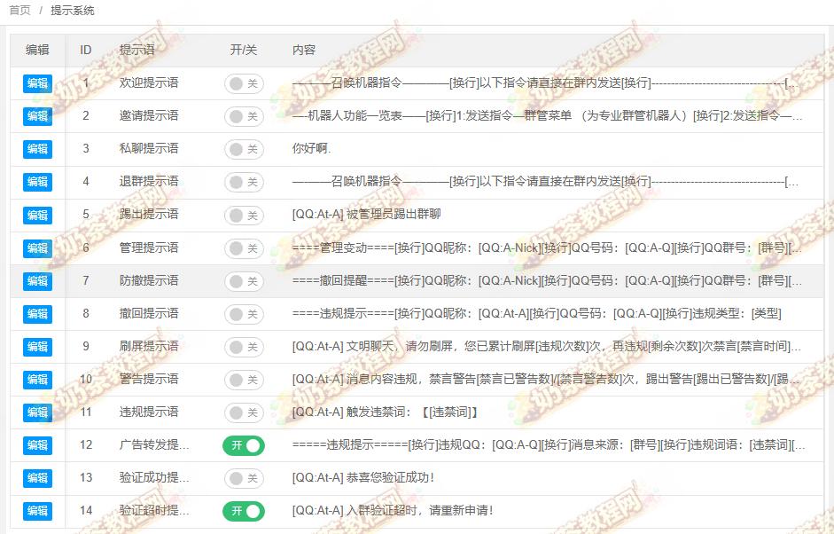 提示系统